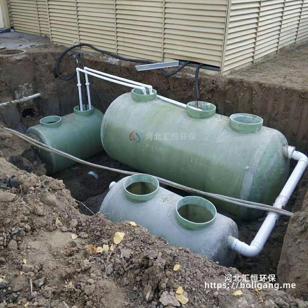 厂区地埋式玻璃钢一体化污水处理设备安装项目
